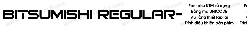 Bitsumishi Regular字体转换
